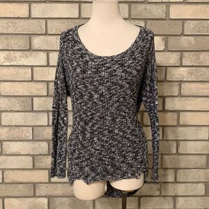 3for$20 gray black white blend sweater xs